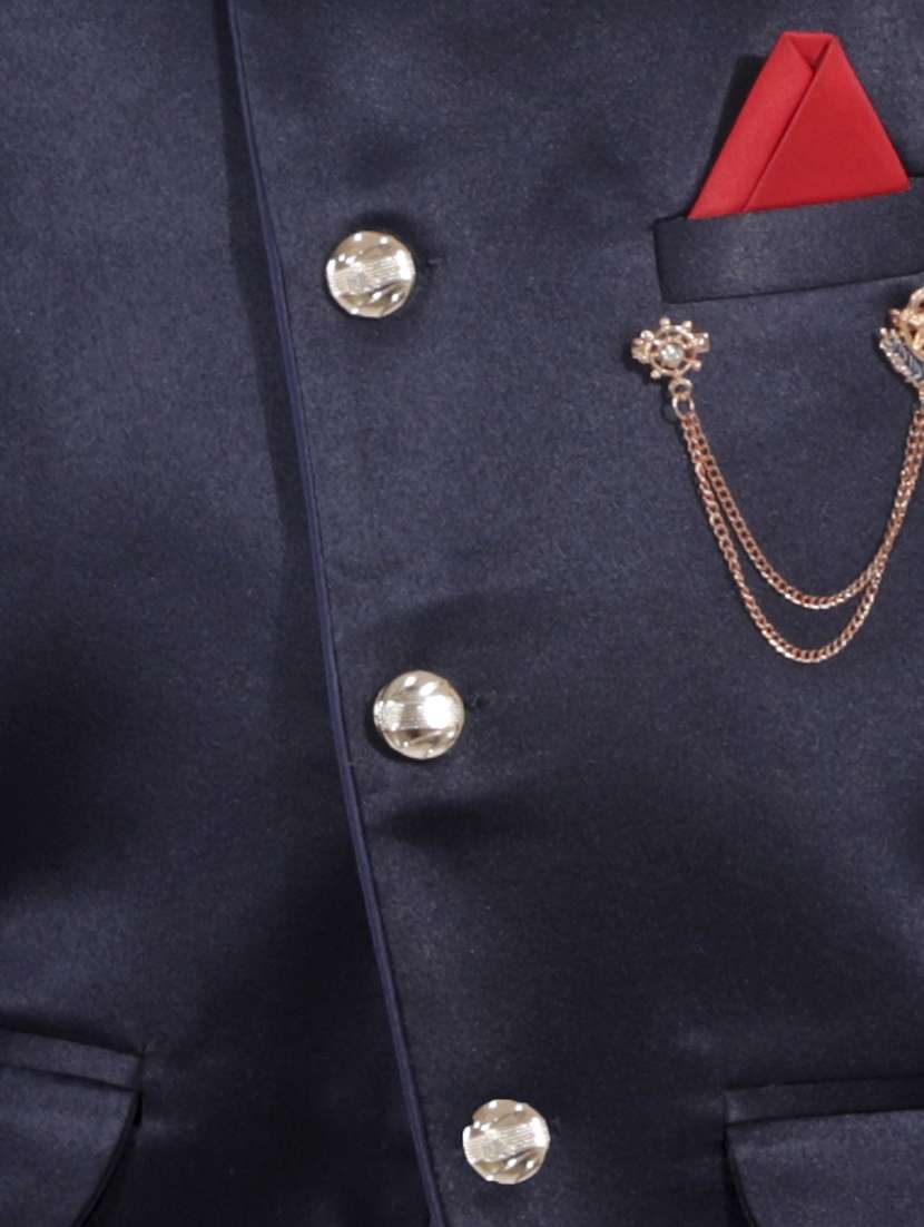 boys solid long sleeve three-piece suit set - 21964572 -  Standard Image - 3