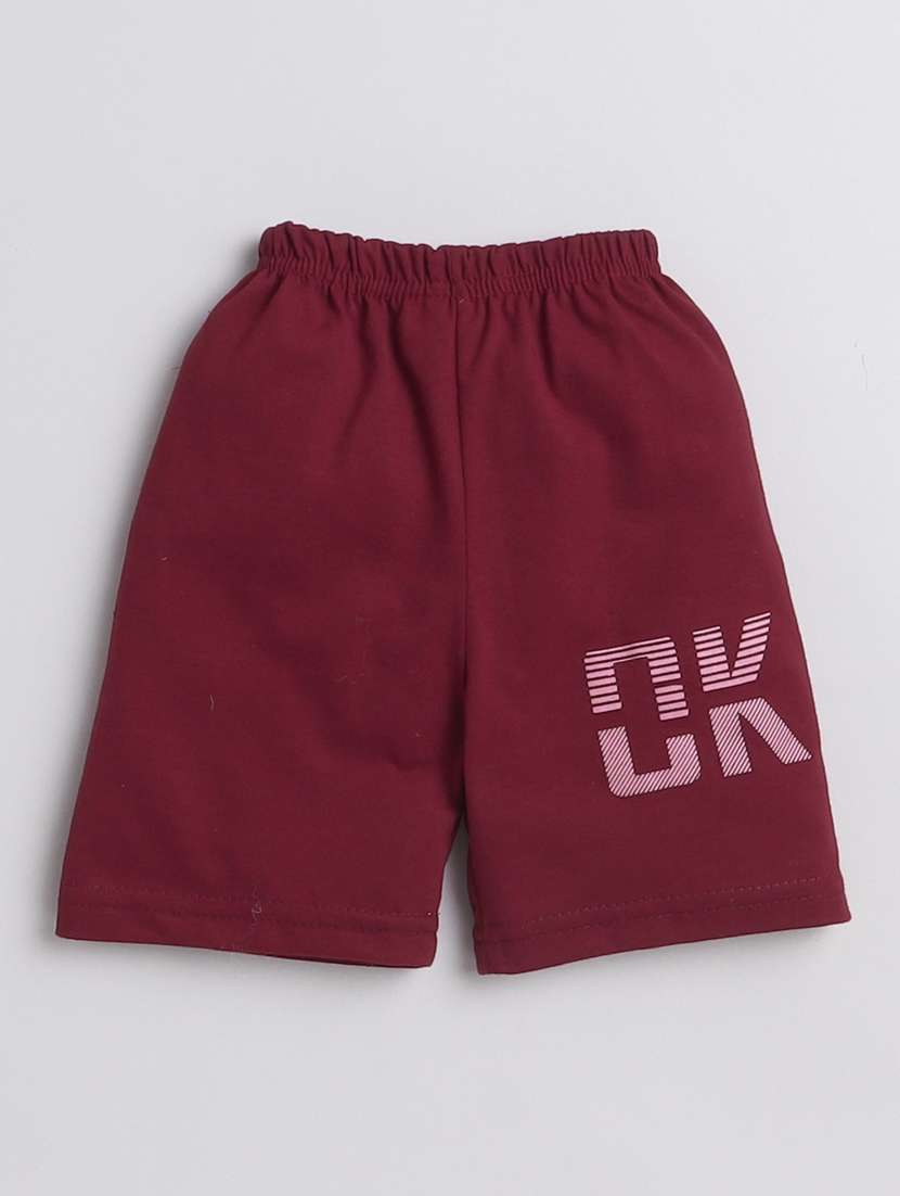 boys printed t-shirt & shorts casual wear set - 21964718 -  Standard Image - 3