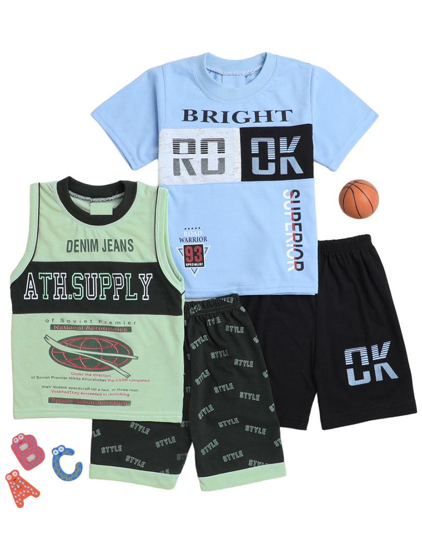 boys pack of 2 printed shorts set - 21964728 -  Zoom Image - 0