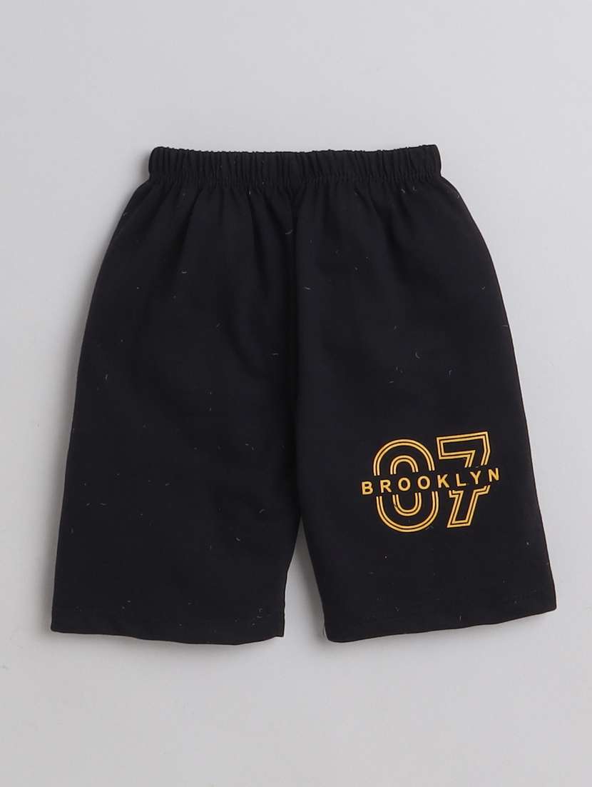 boys printed t-shirt & shorts casual wear set - 21964747 -  Standard Image - 3