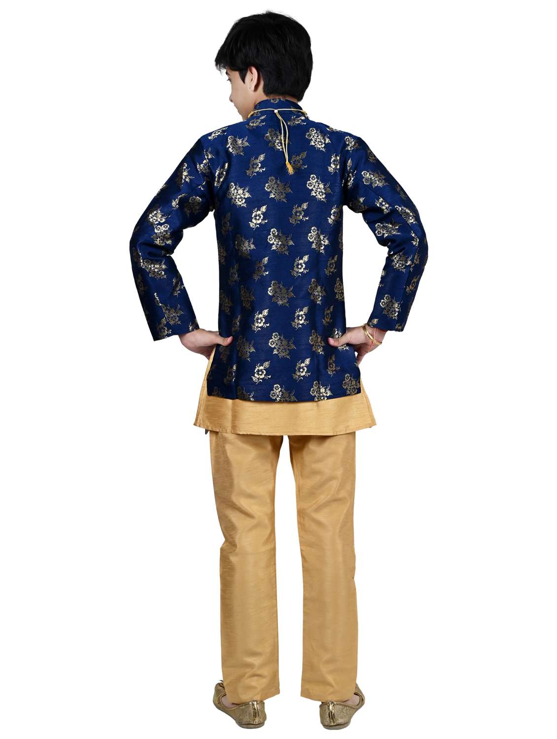 boys floral print long sleeve sherwani - 21964784 -  Standard Image - 3