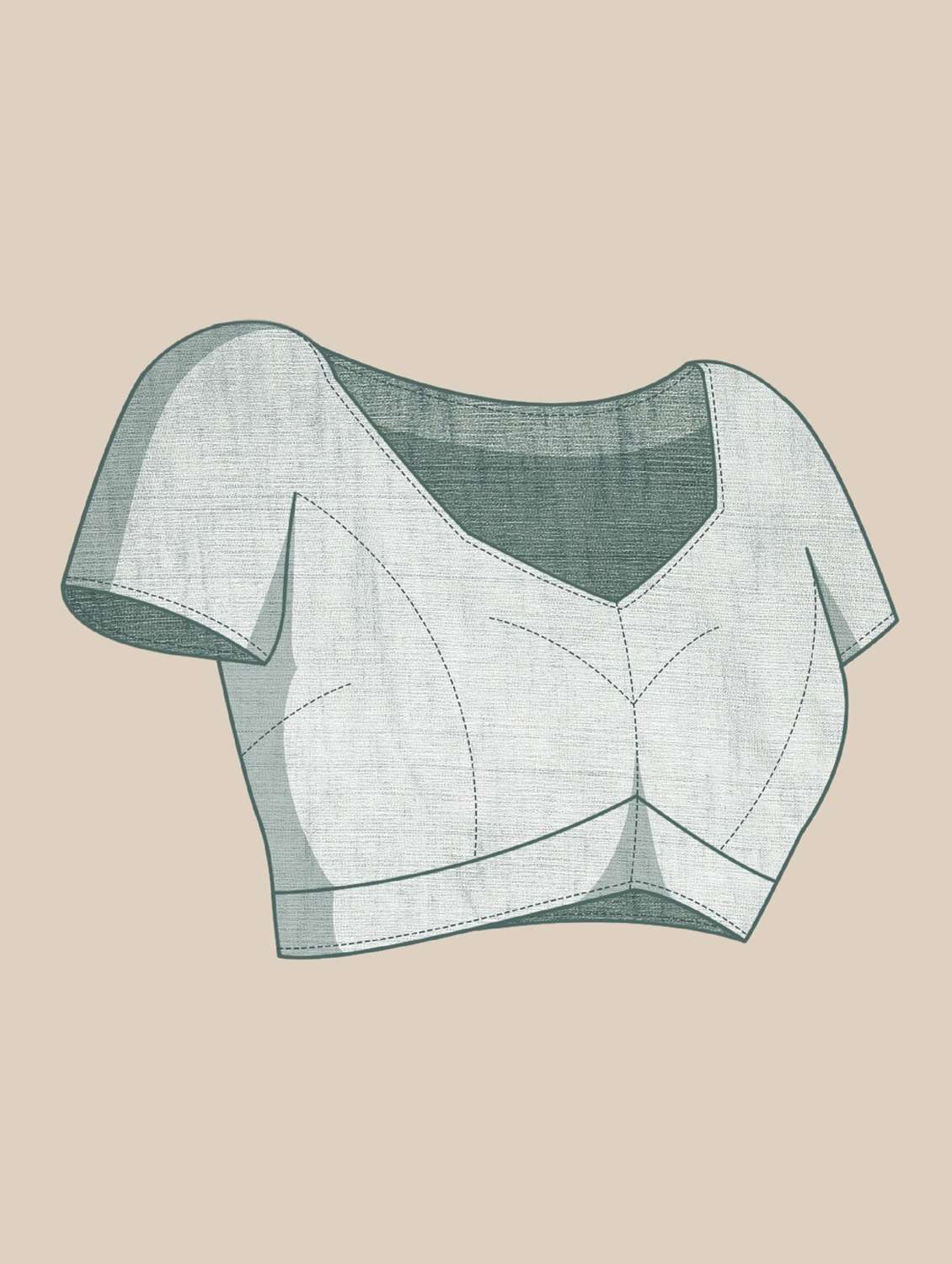 women floral printed bordered saree with blouse - 21964789 -  Standard Image - 3