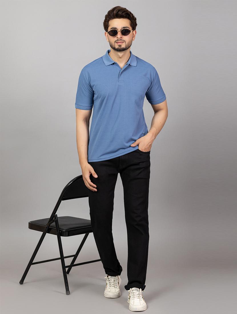 men self design short sleeve regular fit polo t-shirt - 21964797 - Standard Image - 3
