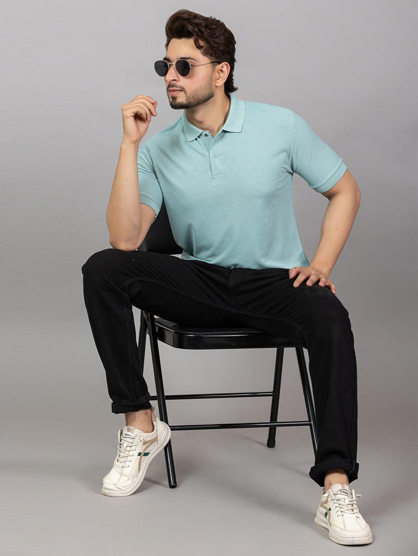 men self design short sleeve regular fit polo t-shirt - 21964799 - Standard Image - 3