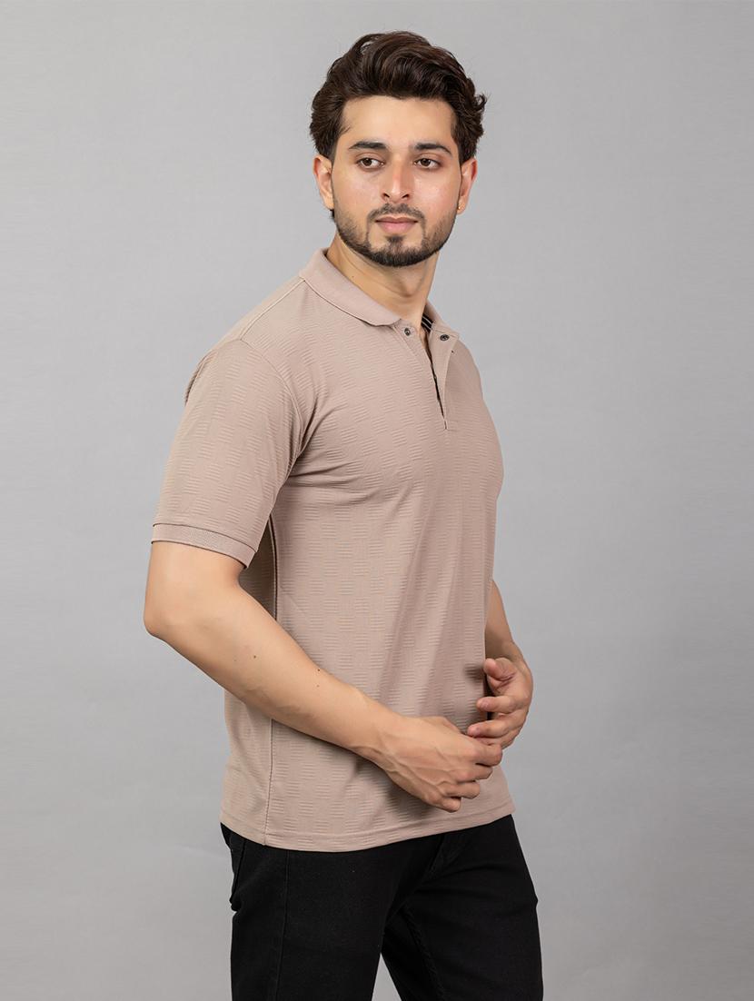 men self design short sleeve regular fit polo t-shirt - 21964800 -  Zoom Image - 0