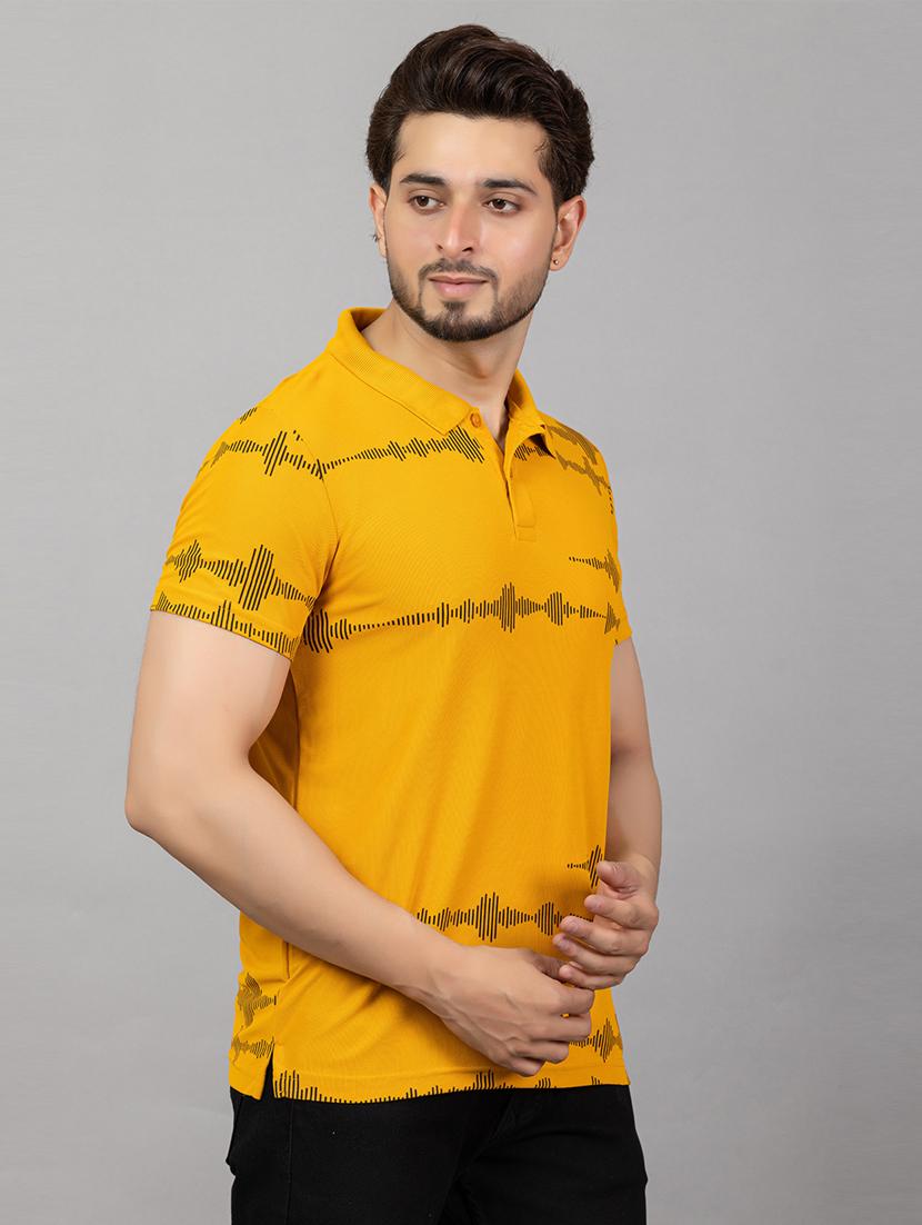 men printed short sleeve slim fit casual shirt