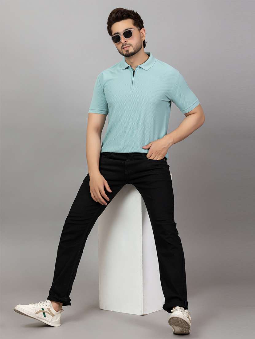 men self design short sleeve slim fit polo t-shirt - 21964811 - Standard Image - 3