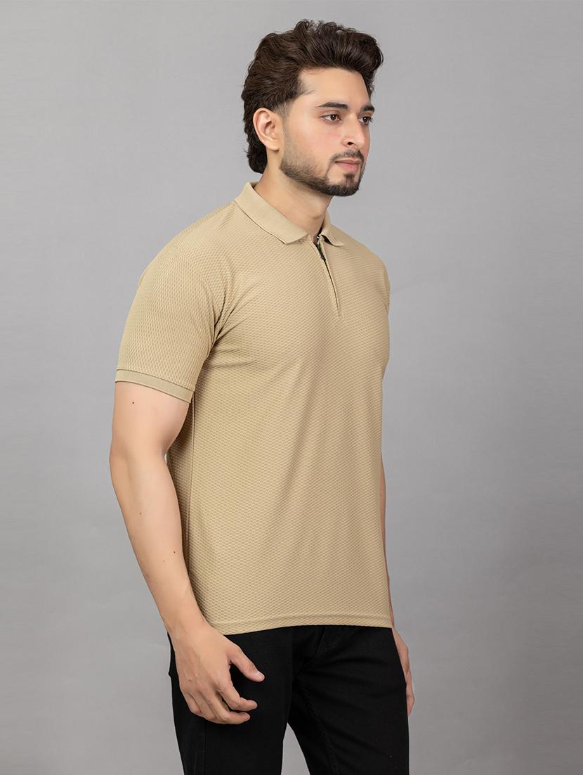 men self design short sleeve slim fit polo t-shirt - 21964813 - Zoom Image - 0