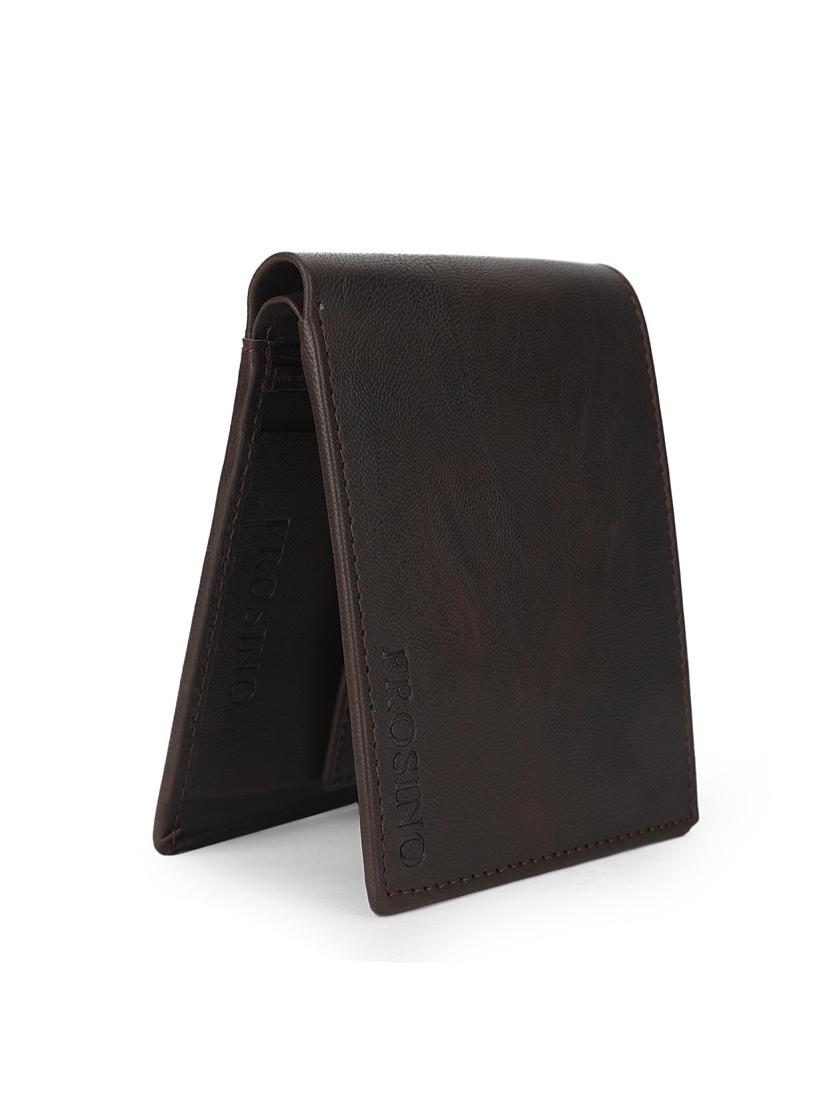 men brown solid bi-fold wallet - 21964826 - Standard Image - 3