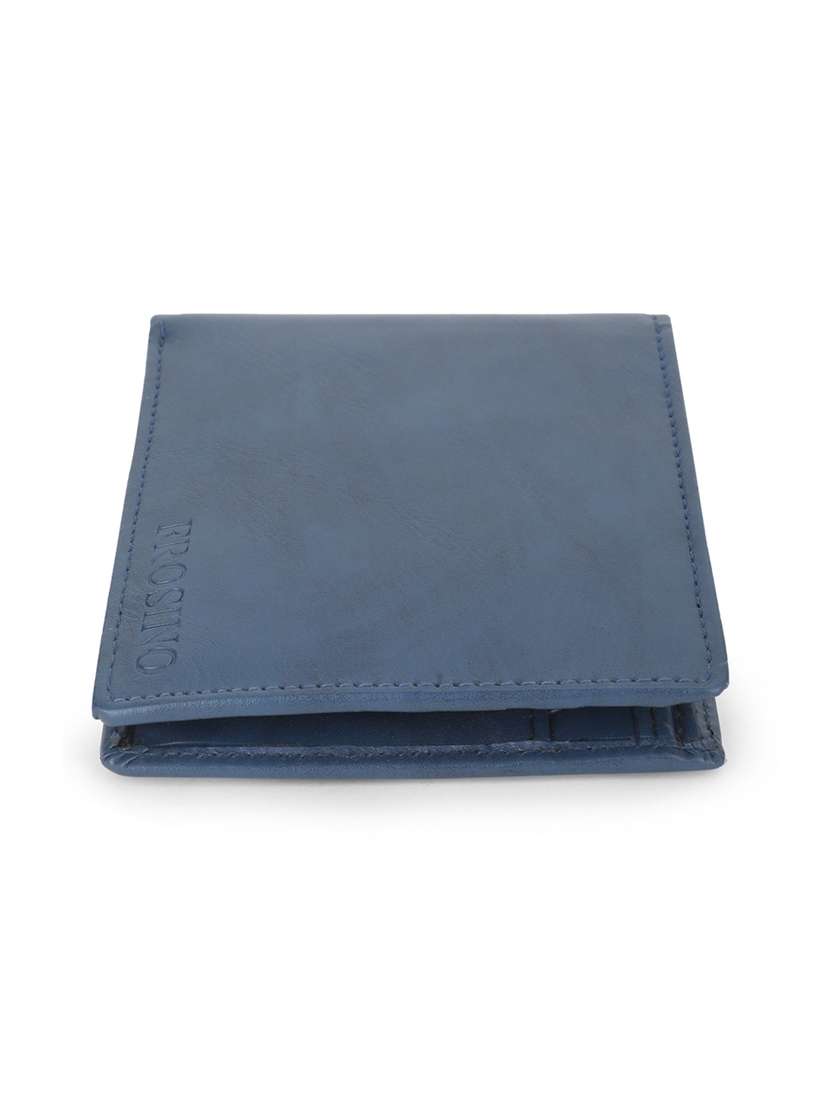 men blue solid bi-fold wallet - 21964828 - Zoom Image - 0