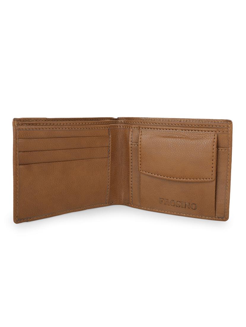 men brown leatherette formal snap wallet - 21964830 - Standard Image - 3