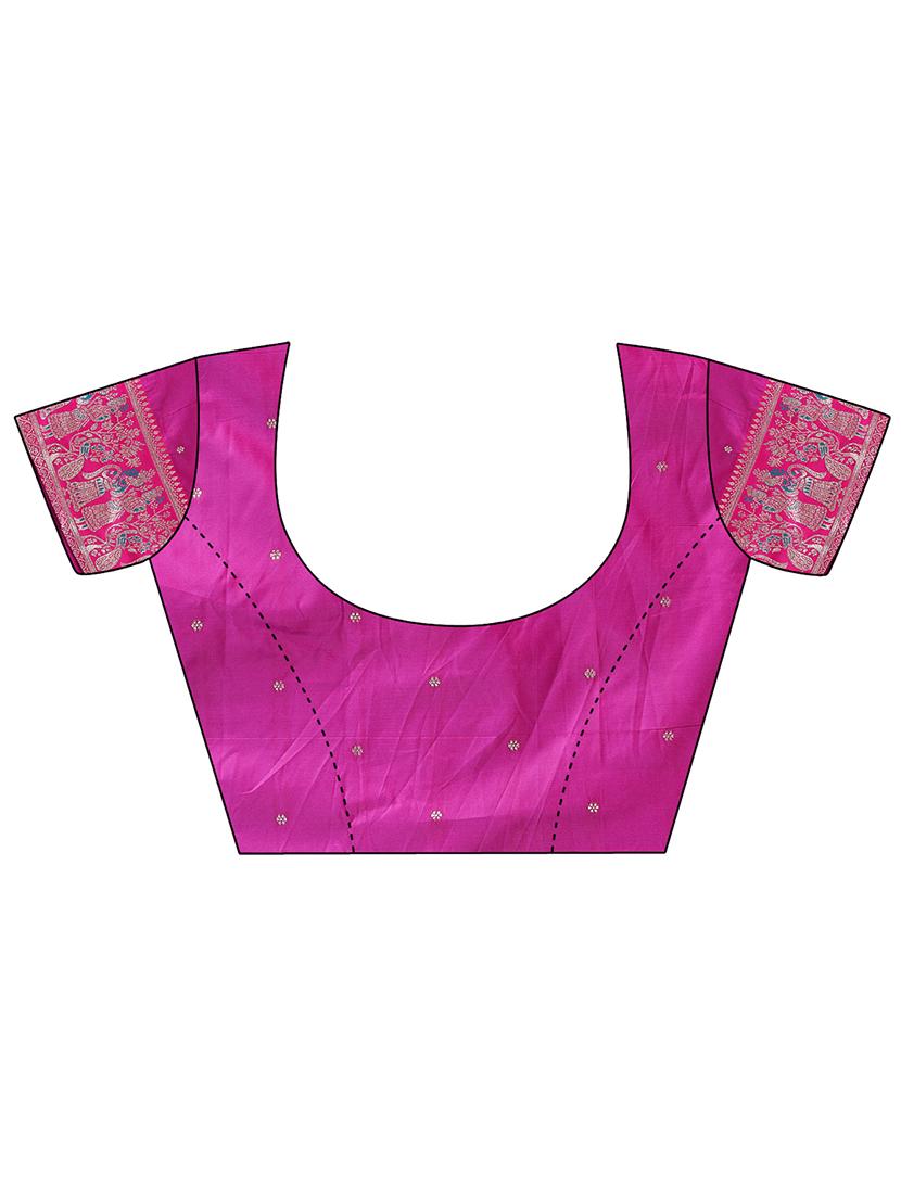 women self design banarasi saree with blouse - 21964868 - Standard Image - 5