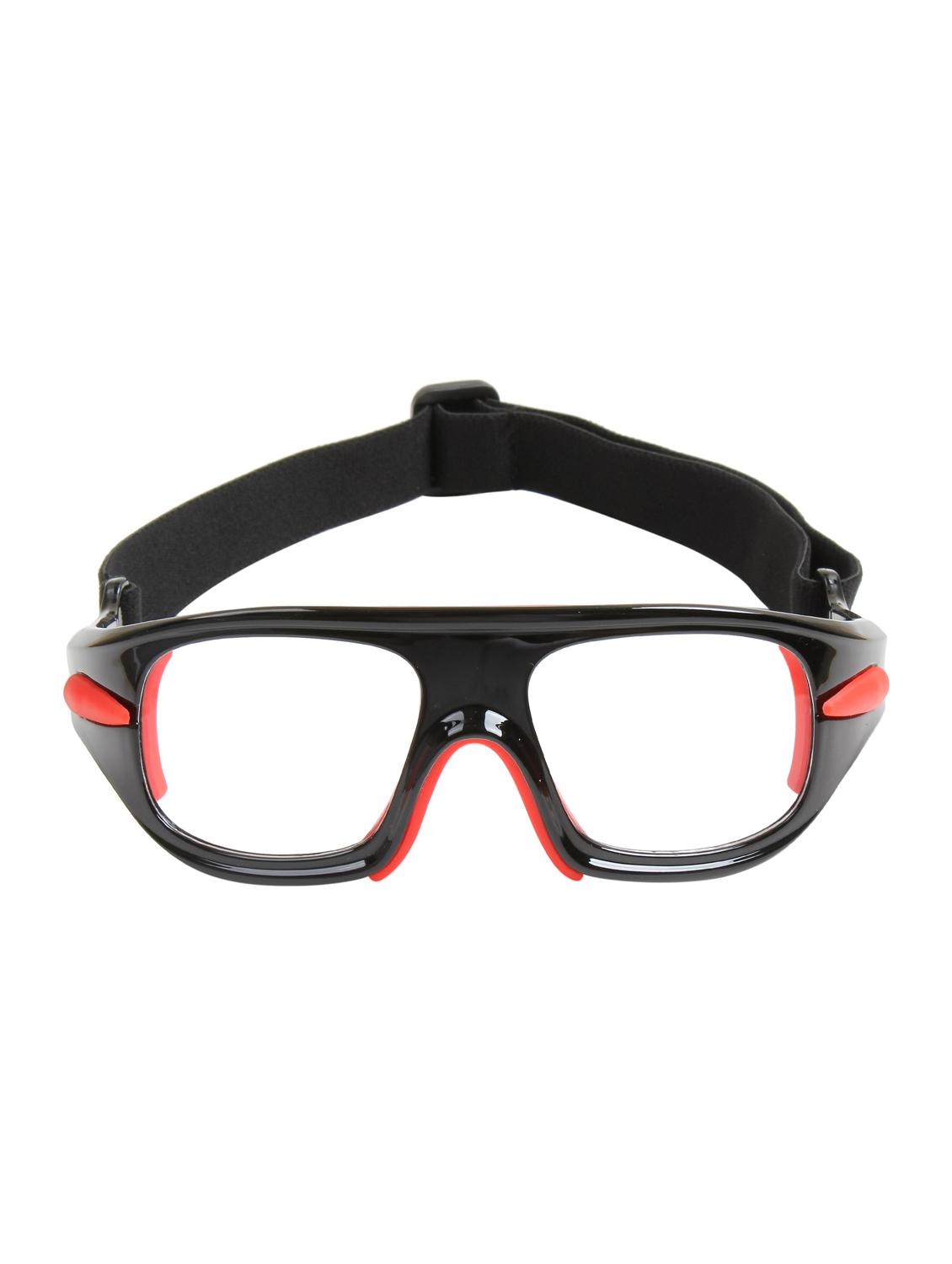 unisex black-red wrap around sports sunglasses - 21964960 - Standard Image - 3