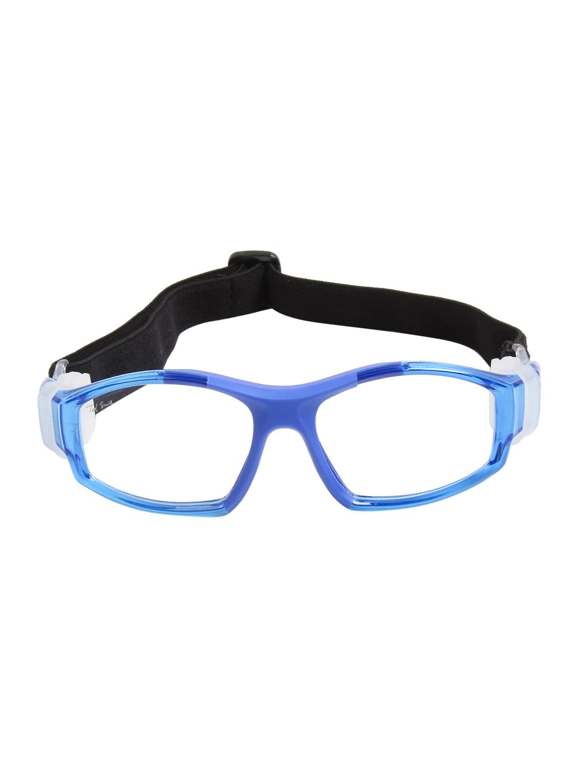 unisex blue rectangular sports sunglasses - 21964962 - Standard Image - 3