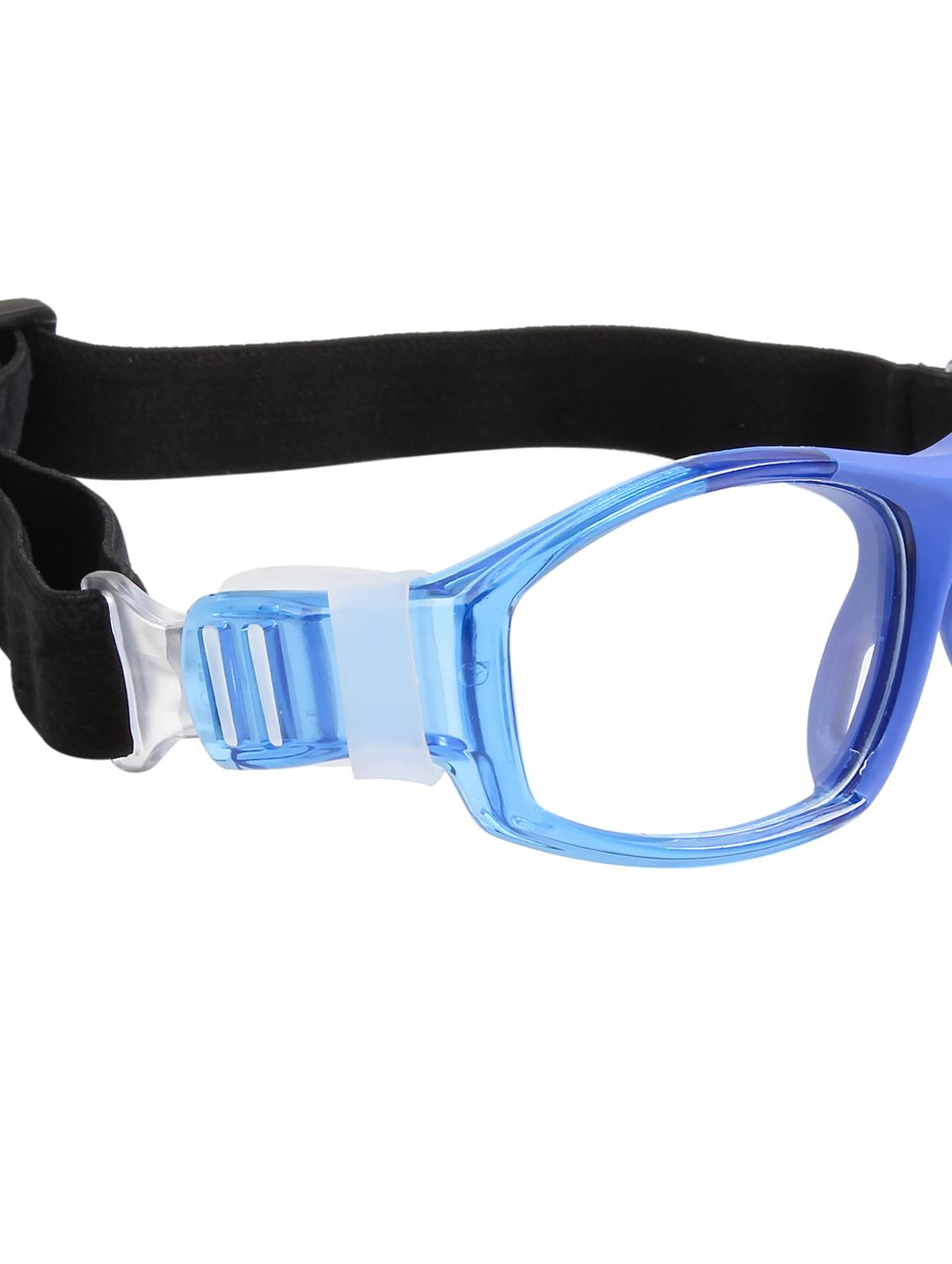 unisex blue rectangular sports sunglasses - 21964962 - Standard Image - 5