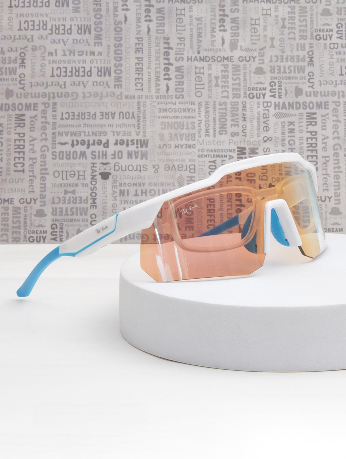 unisex white-orange sports shooting glasses  - 21964966 -  Zoom Image - 0