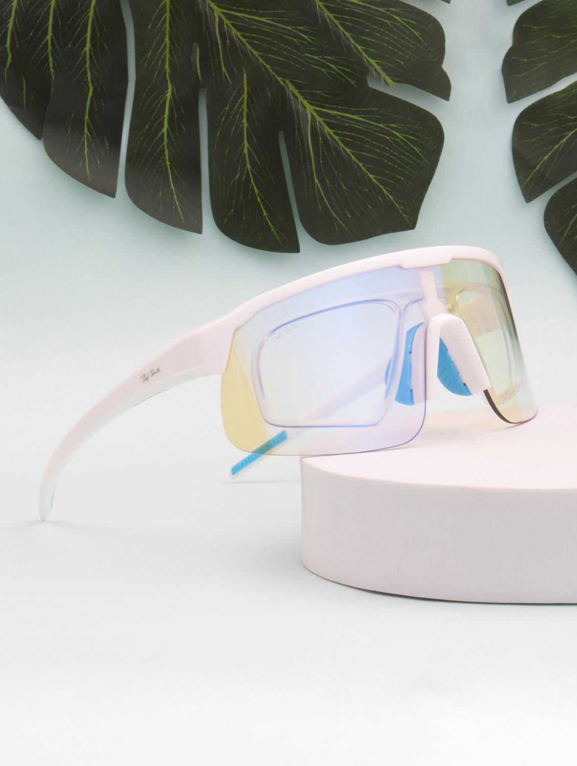 unisex white sports shooting glasses - 21964967 - Zoom Image - 0