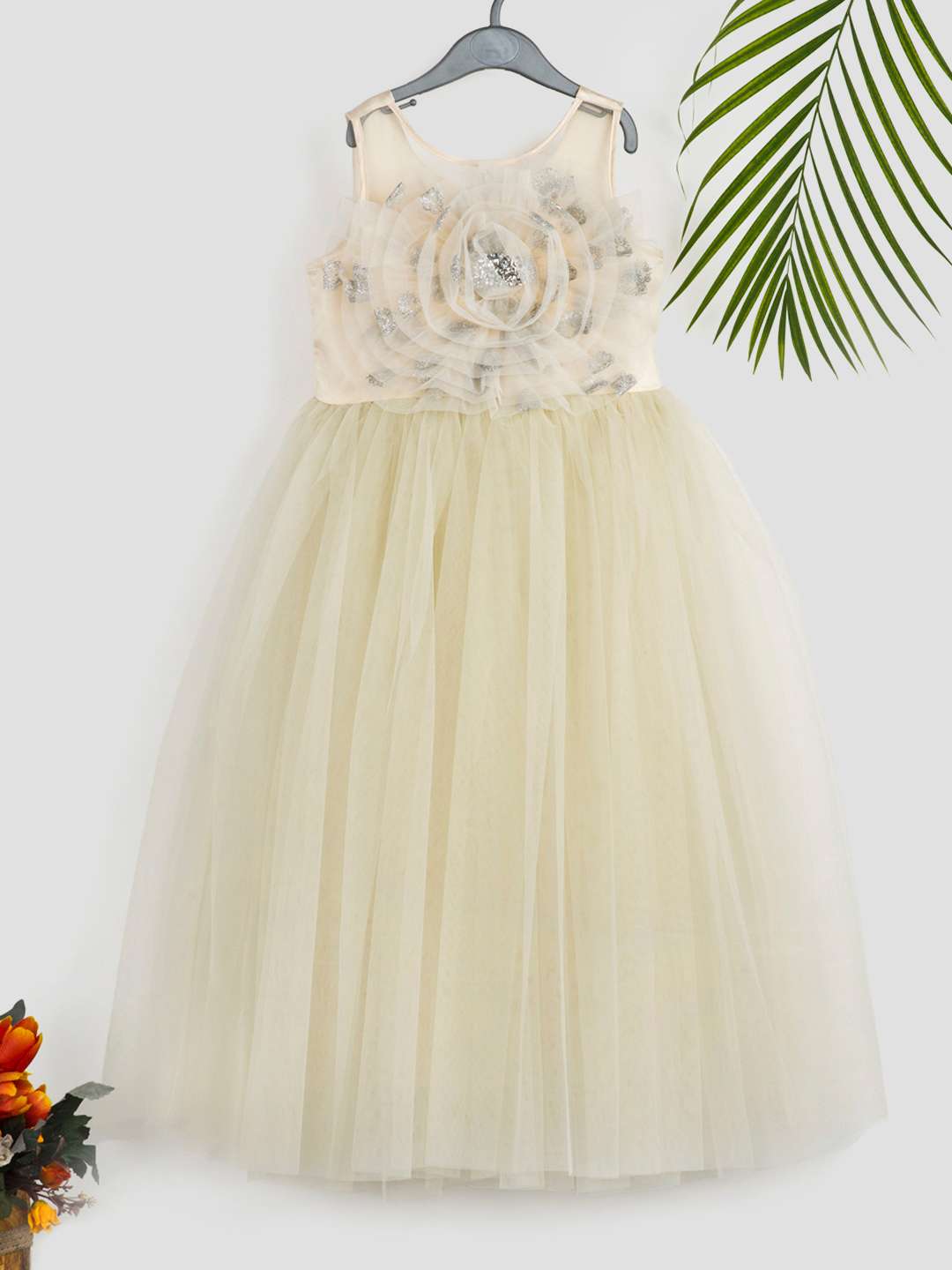 girls embellished sleeveless party gown - 21964978 - Zoom Image - 0