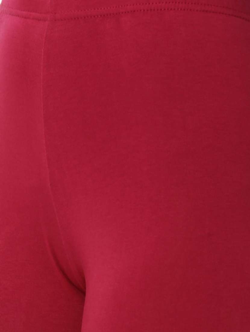 women solid mid rise full length legging - 21965026 -  Standard Image - 3