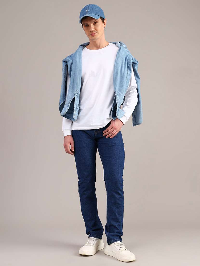 men solid mid rise slim fit jean - 21965264 -  Standard Image - 5