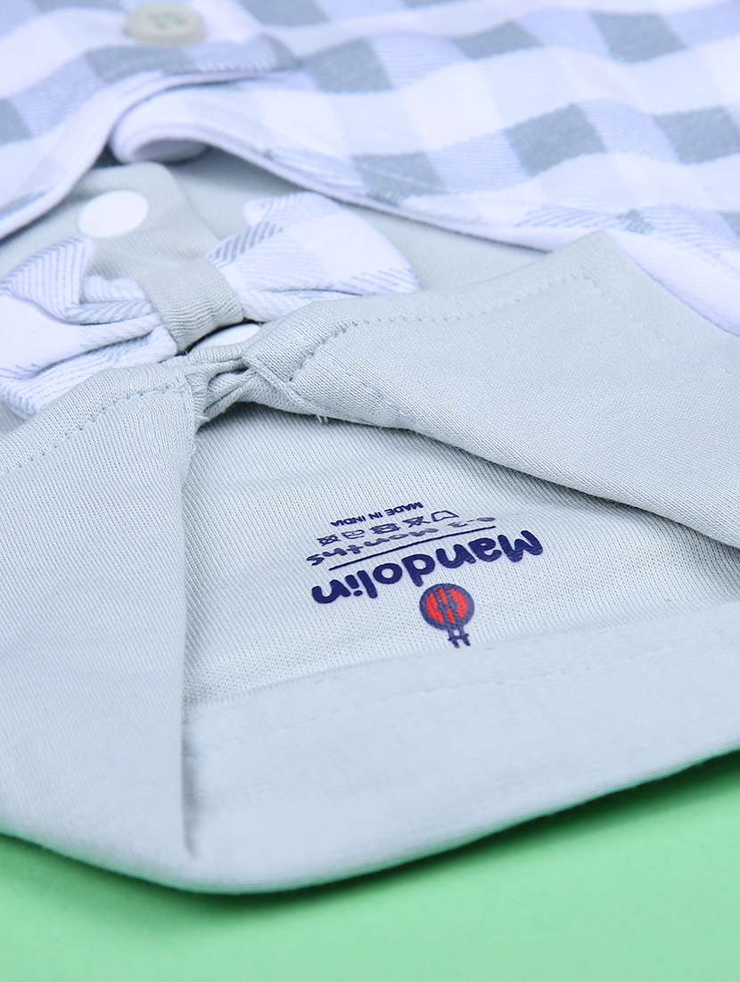 boys checkered t-shirt & shorts twin set  - 21965298 -  Standard Image - 5