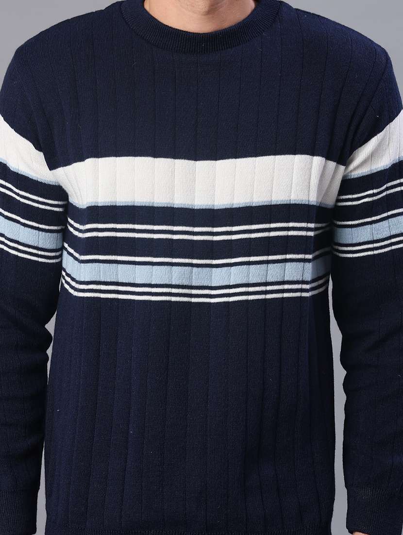 men striped long sleeve regular fit pullover  - 21965302 -  Standard Image - 5