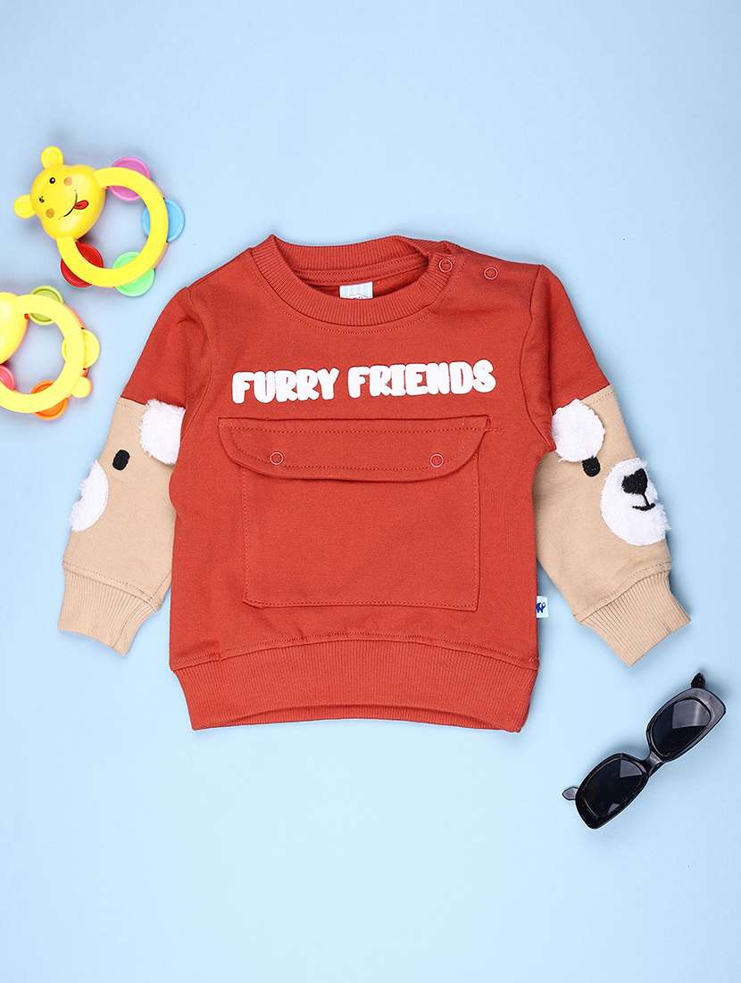 boys printed long sleeve sweatshirt