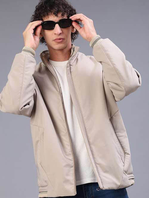 men solid long sleeve lightweight bomber jacket - 21965436 -  Standard Image - 0