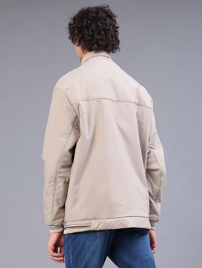 men solid long sleeve lightweight bomber jacket - 21965436 -  Standard Image - 3