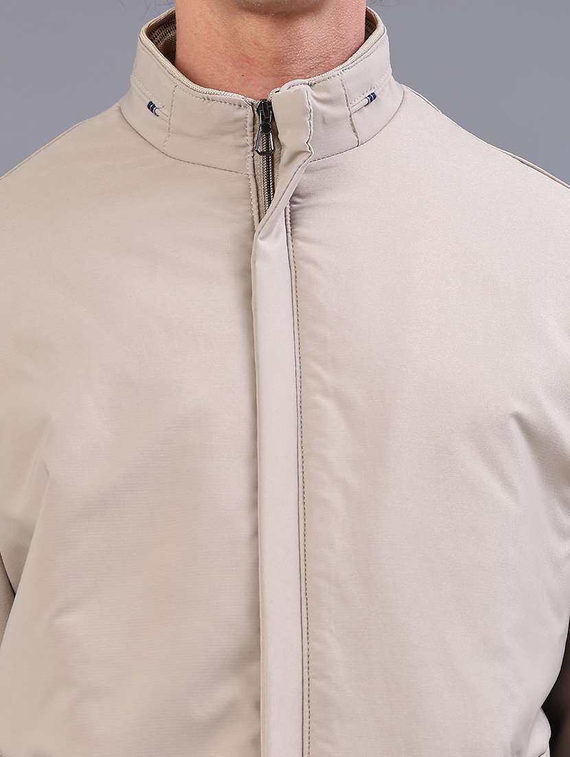 men solid long sleeve lightweight bomber jacket - 21965436 -  Standard Image - 5