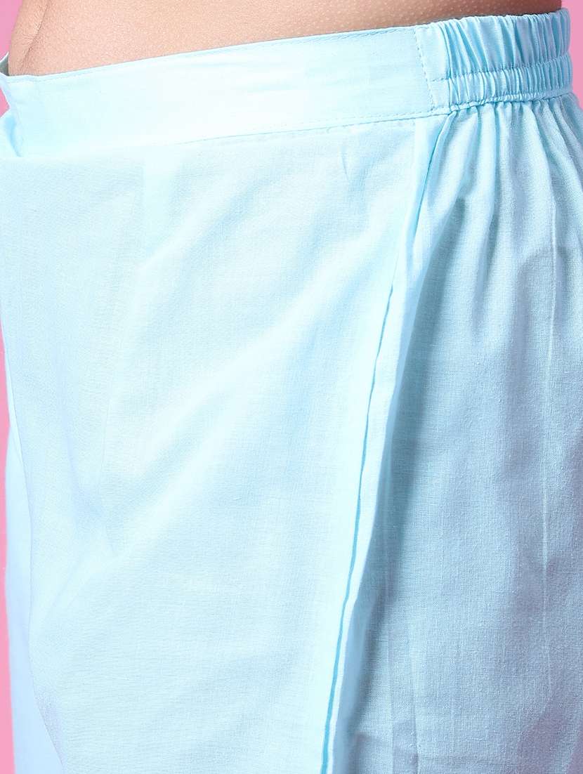 women three quarter sleeve kurta pant with dupatta set - 21965518 -  Standard Image - 5