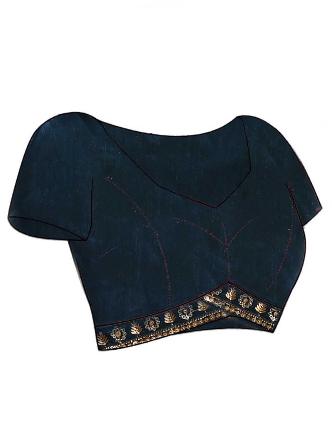 women printed casual wear saree with blouse - 21965532 - Standard Image - 5