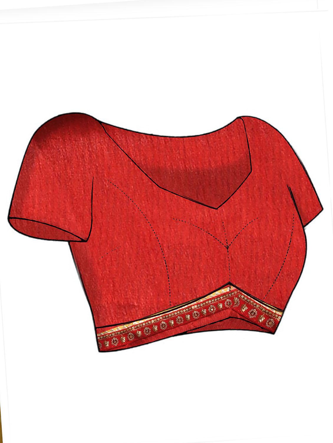 women printed casual wear saree with blouse - 21965545 - Standard Image - 5