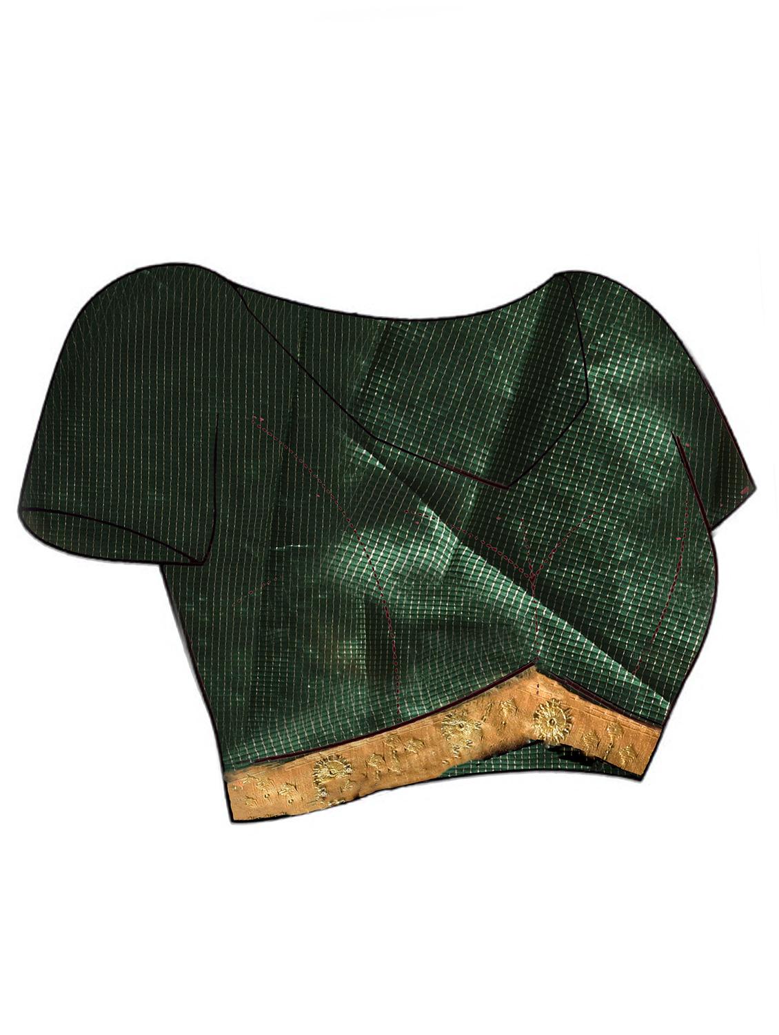 women solid with work embroidered saree with blouse - 21965547 - Standard Image - 5