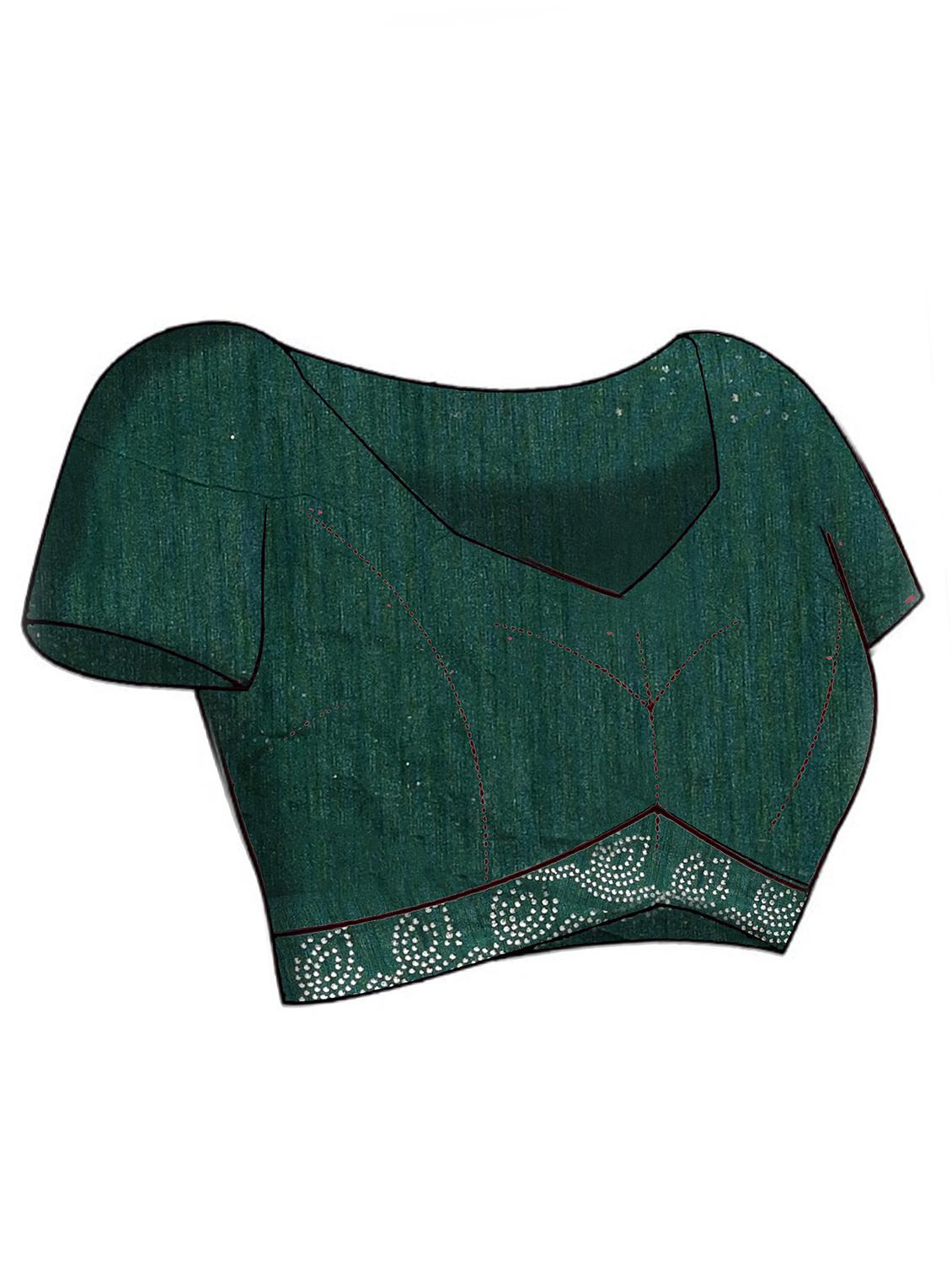 women striped embellished saree with blouse - 21965552 - Standard Image - 5