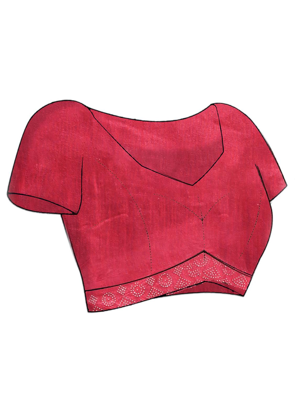 women striped embroidered saree with blouse - 21965561 - Standard Image - 5