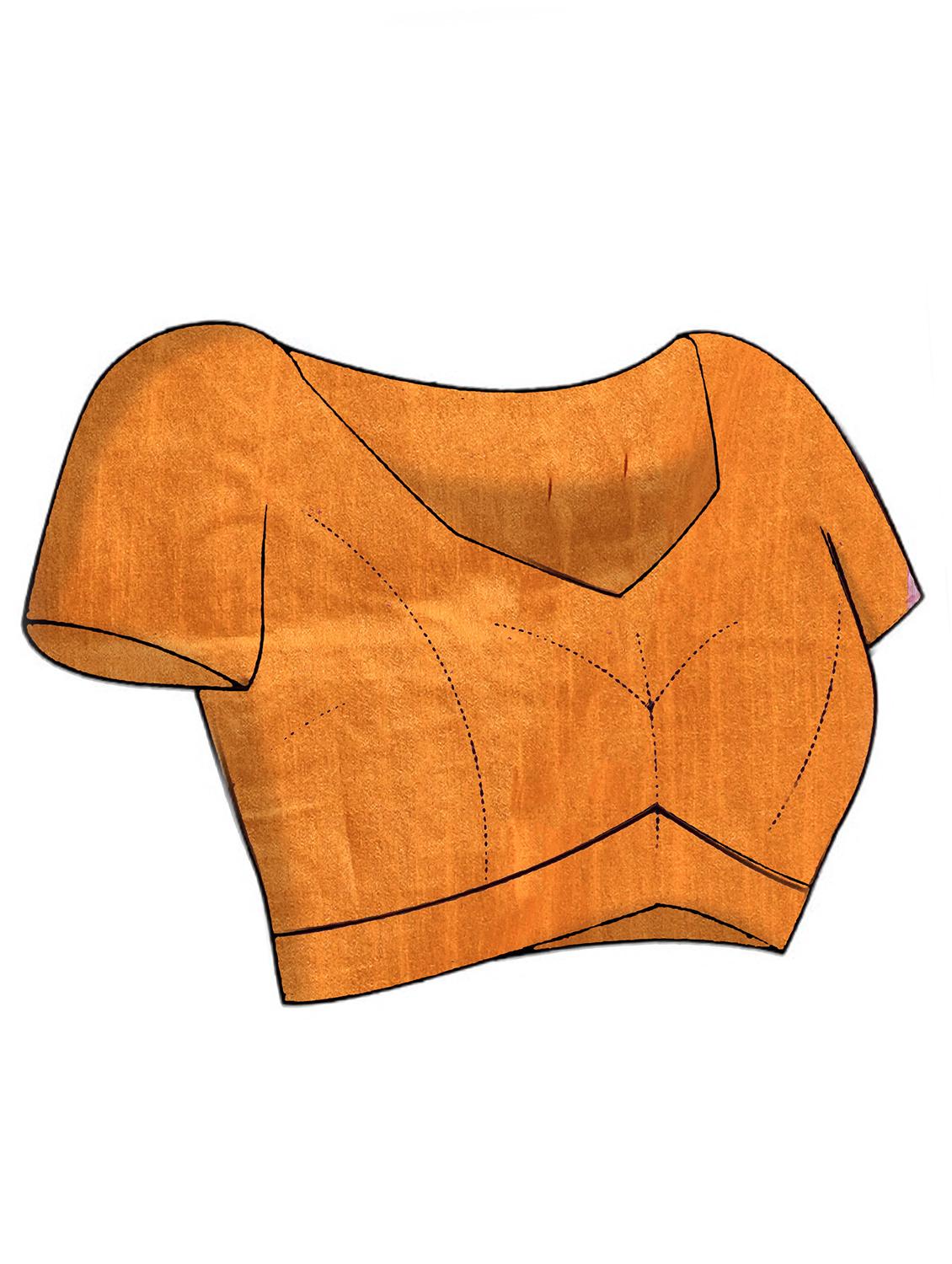 women striped embroidered saree with blouse - 21965566 - Standard Image - 5