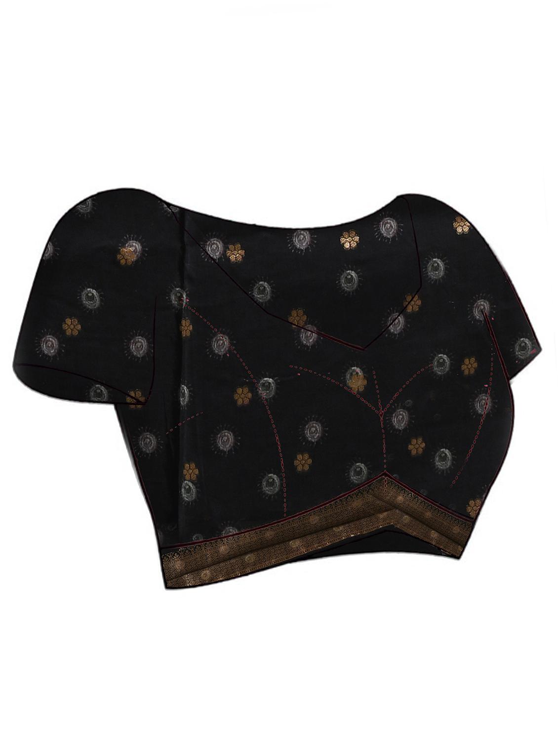 women printed casual wear saree with blouse - 21965604 - Standard Image - 5
