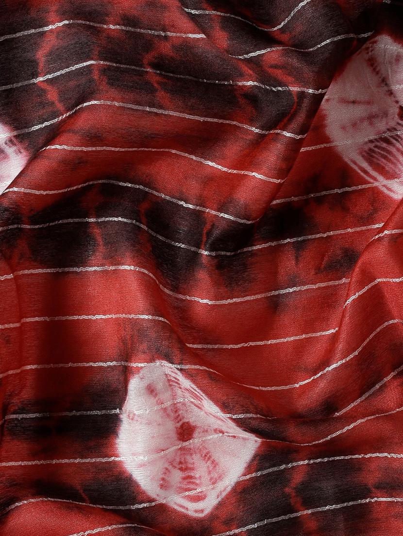 women bandhani printed saree with blouse - 21965655 - Standard Image - 5