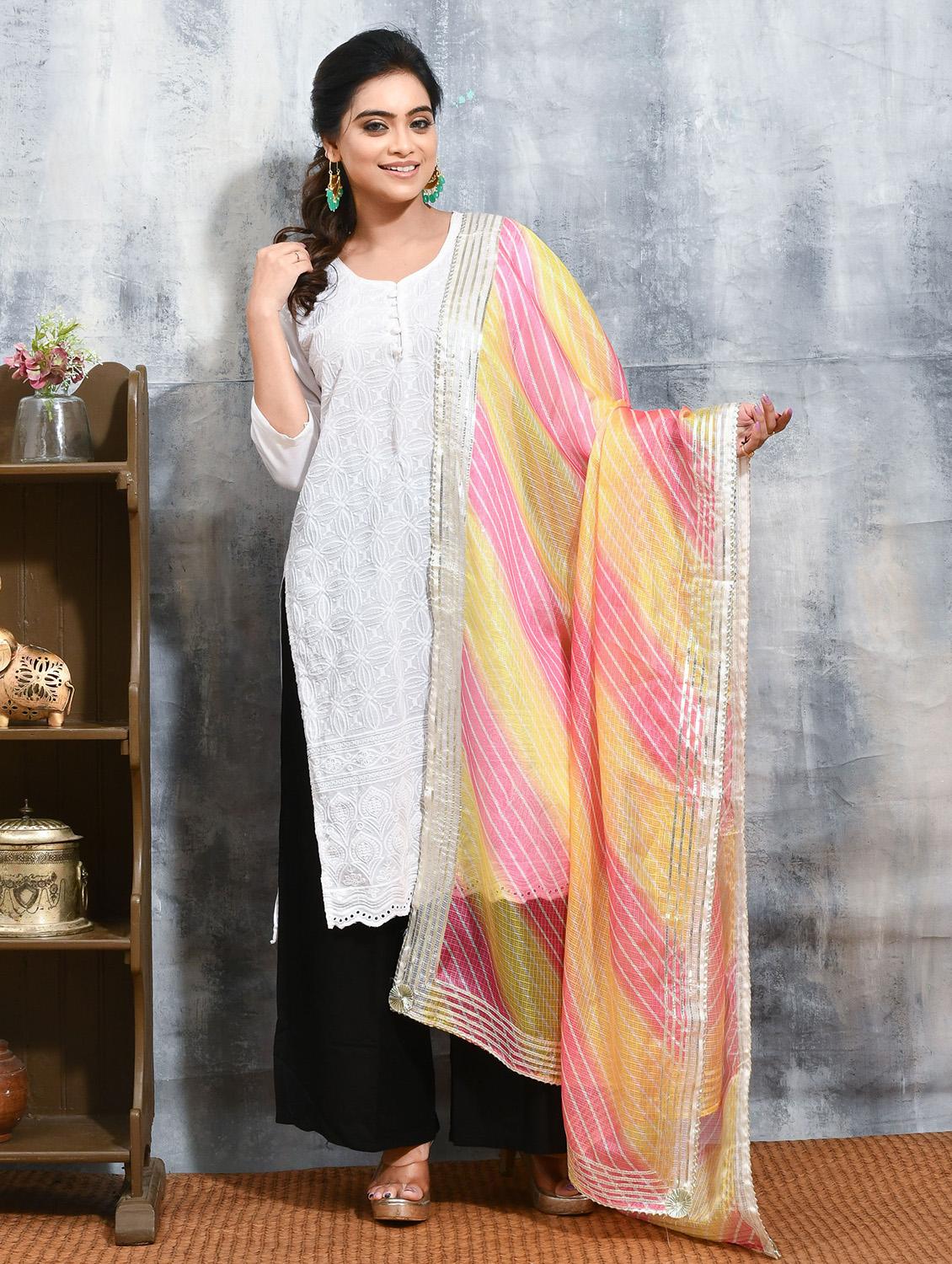 women striped printed dupatta - 21965726 - Zoom Image - 0