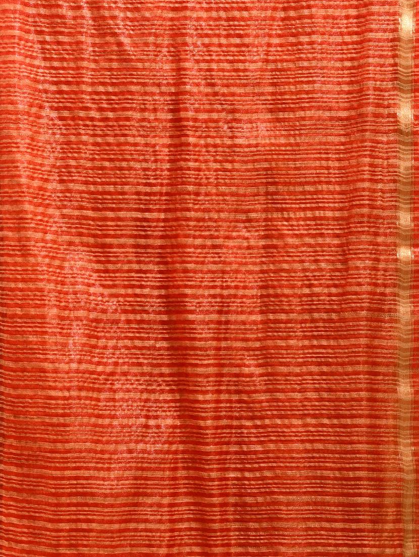 women orange striped dupatta - 21965735 - Standard Image - 5