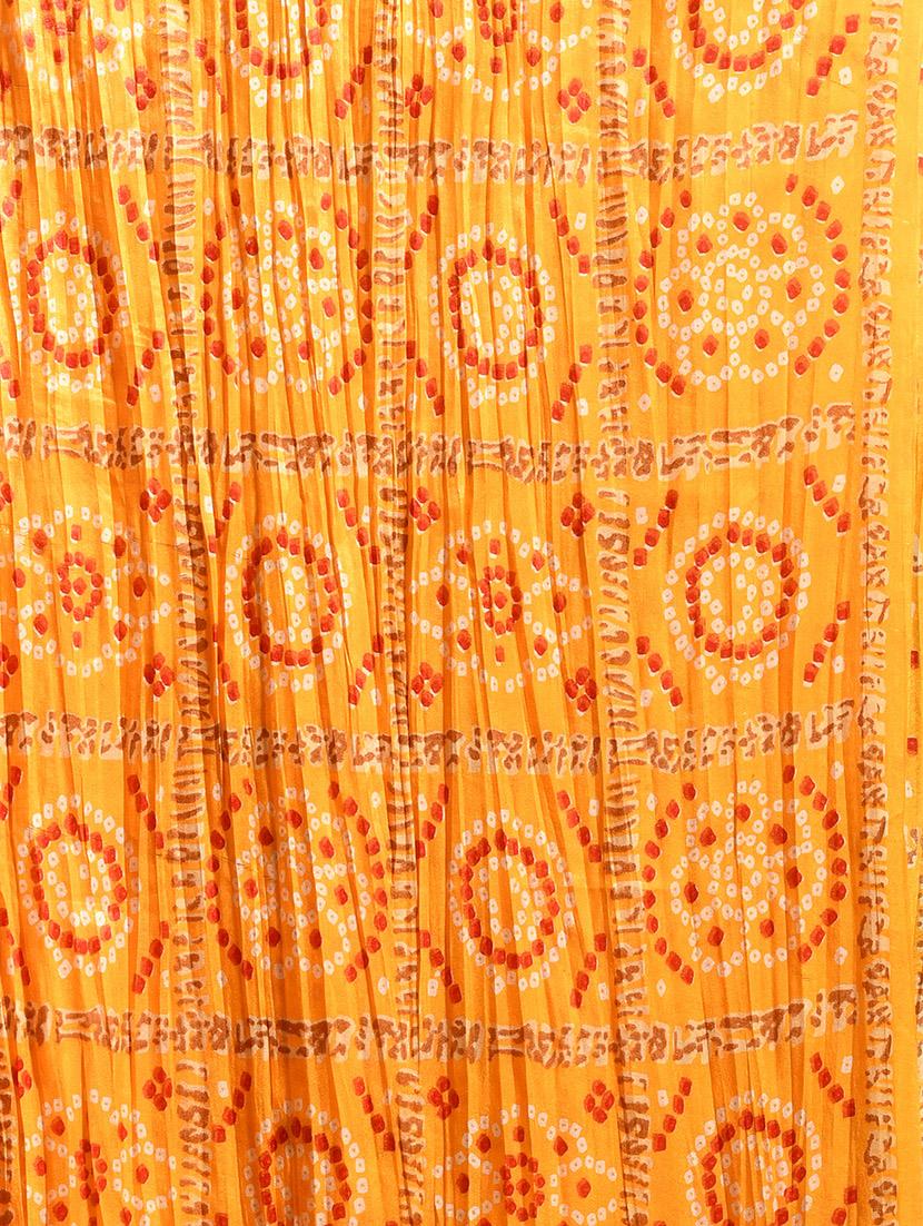 women yellow bandhani printed dupatta - 21965776 - Standard Image - 5