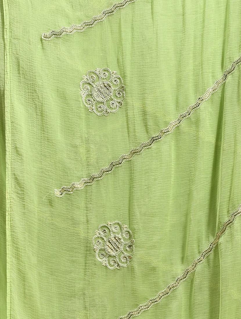 women solid with work embroidered dupatta - 21965784 - Standard Image - 5