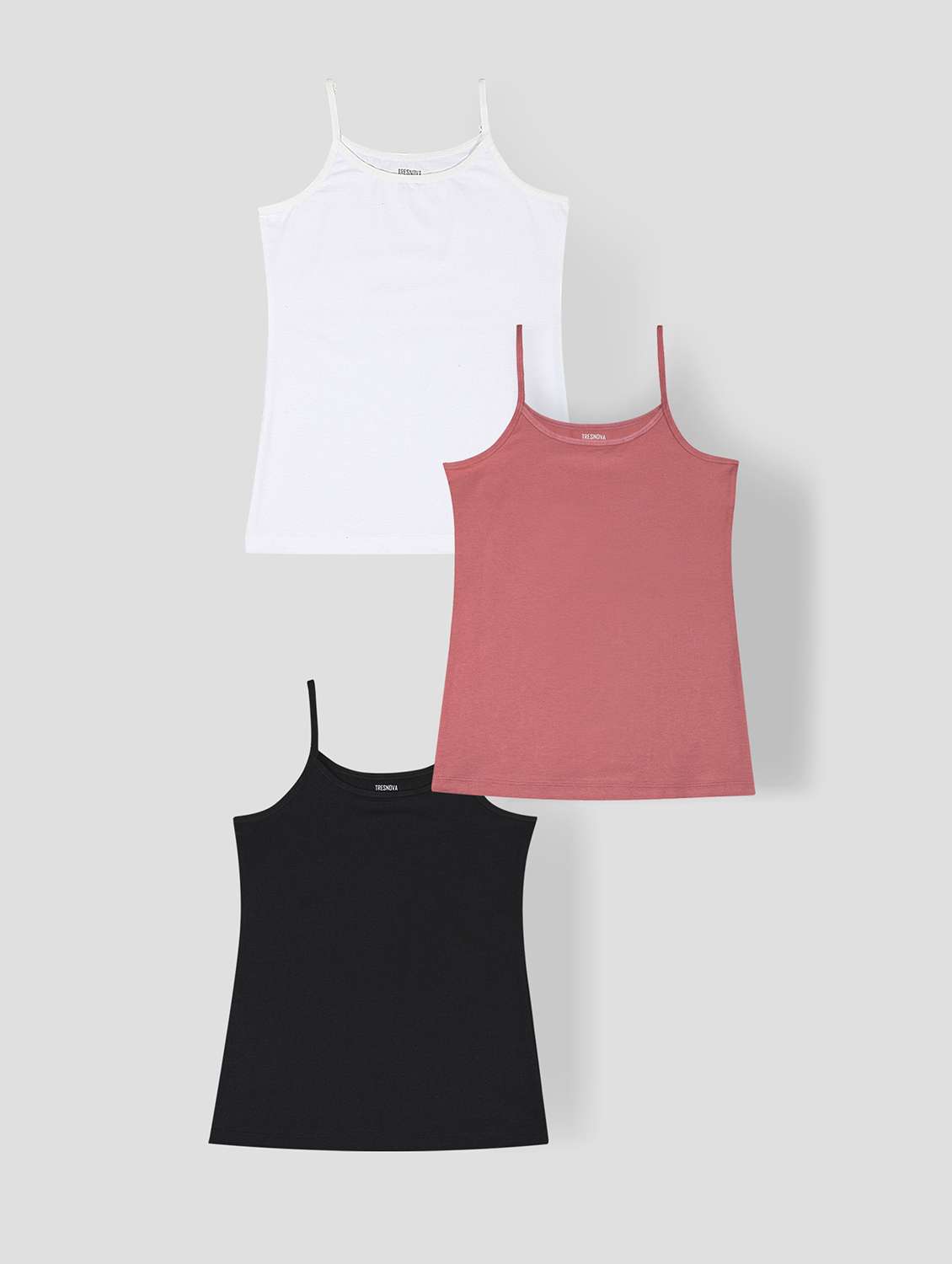 girls pack of 3 solid innerwear slip