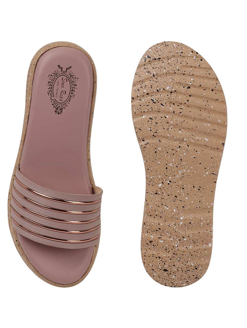 women mauve slip on platforms wedge - 21966045 -  Standard Image - 3