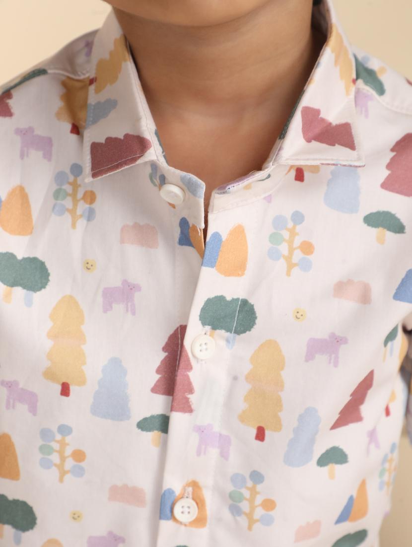boys printed collared short sleeve shirt - 21966097 - Standard Image - 5