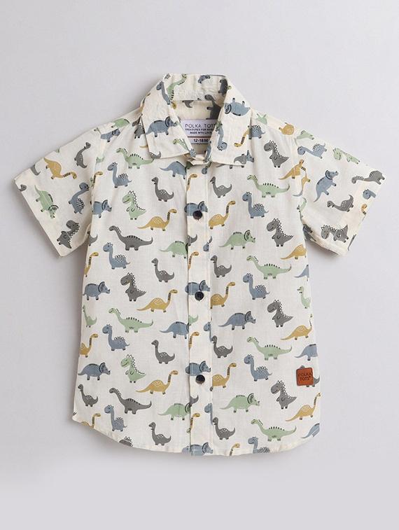 white cotton shirt - 21966104 -  Zoom Image - 0