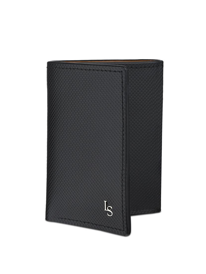 men black textured leather wallet - 21966117 - Standard Image - 3