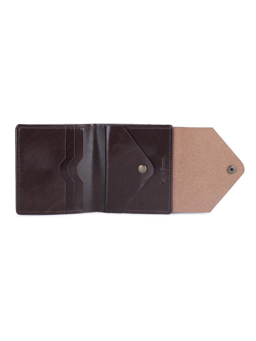 men brown solid leather wallet - 21966119 - Standard Image - 3