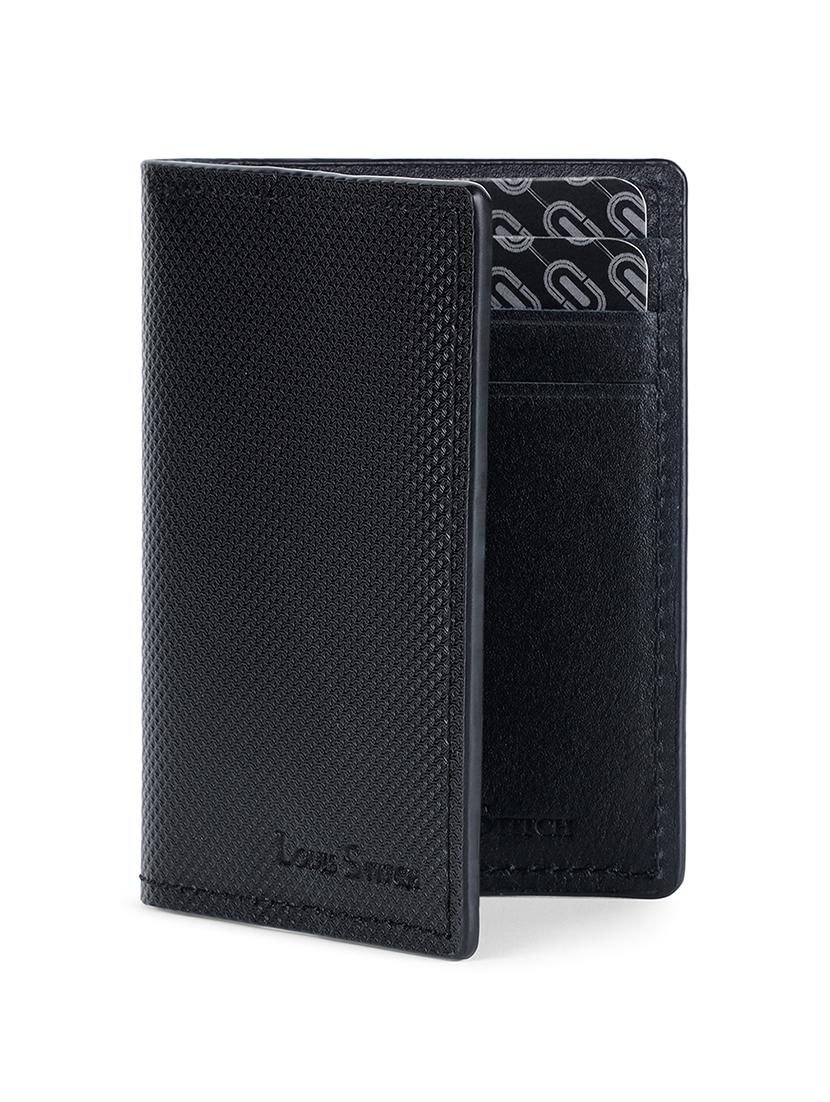 men black textured leather wallet - 21966122 - Standard Image - 3